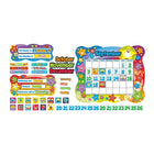 TREND enterprises, Inc. Star Calendar Bulletin Board Set-26" x 31.5" calendar chart; 165 pieces in total. Printed in vivid ink with bold script.