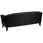 Flash Furniture HERCULES Imperial Series Black Leather Sofa-Black LeatherSoft Upholstery