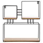 Truu Design Decorative Square Wooden Wall Shelf, 17.75 x 16 inches, Black-Measurement: the floating shelf measures 16"L x 17.75"H x 4"W in dimensions