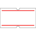 Motex 5500 Label - 7/8" x 7/16" - White - Red Stripe - 20 Pack-Labelling Gun Label
