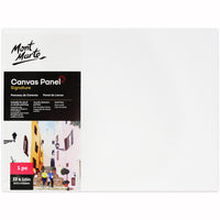 Mont Marte 12" x 16" Canvas Panels - 6 Pack-Easy to transport and frame, these panels are also less likely to be damaged then stretched canvas