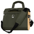 Lencca 13.3" Laptop/ Notebook Messenger Bag  - Green-Two Front Panel Pockets