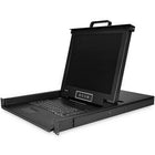 StarTech 8-Port Rackmount KVM Console with 17  Display (RKCONS1708K)-Maximize your server rack space with a 1U rackmount design