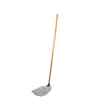 Globe 8oz Synthetic Yacht Mop with 48" Wood Handle-Made from Anti-Shrink Synthetic Blended Yarns