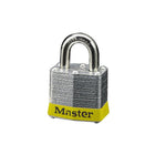 Master Lock Series 3 Laminated Steel Safety Padlocks, Yellow, 1-9/16" Body Width, 6 Pack (3YLW)-Security Padlock