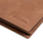 Champs Hunter Leather RFID Blocking Centre-Wing Wallet in Gift Box -  Tan-ID window