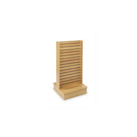Can-Bramar Econoline Double Side Slatwall Merchandiser, 25-1/2"x24"x54", Maple-Double-Side Slatwall Display