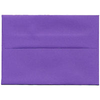 JAM Paper 4bar A1 Envelopes, 3.63 x 5 1/8, Brite Hue Violet Purple Recycled, 250 Pack (15815H)-Violet recycled envelope
