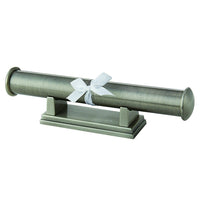 Elegance Plain Certificate Holder with Stand, Pewter (80559)-Certificate holder