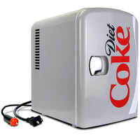 Coca-Cola Diet Coke Portable 6 Can Thermoelectric Mini Fridge Cooler/Warmer - 4 L / 4.2 qt-4 L (4.2 qt) capacity
