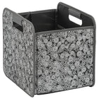 Merangue Collapsible File Storage Bin - Single Compartment - Black Paisley-Single compartment design
