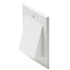 Digiwave Network Cable Pass Through Wall Plate, 0.1" x 2.4" x 4.5", White-Digiwave Network Cable Pass Through Wall Plate (single gang)