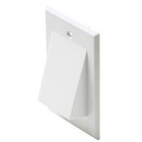 Digiwave Network Cable Pass Through Wall Plate, 0.1" x 2.4" x 4.5", White-Digiwave Network Cable Pass Through Wall Plate (single gang)