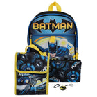 Bioworld 5-Piece Backpack Set - 16" H x 12" W - DC Comics Batman Dark Knight-Officially Licensed: This Batman merchandise is 100% authentic, making it the perfect gift for fans and collectors!