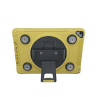 CTA Digital Magnetic Splash-Proof Case with Metal Mounting Plates for 10.2" iPad 7 and 8, Air 3 and 10.5" Pro - Yellow-Full access to charge port, speakers, and home button