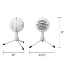 Blue Snowball iCE Plug 'n Play USB Microphone - White-Skype and Discord certified: Whether conducting interviews over Skype, streaming live gameplay on Twitch, or communicating across the globe, you’ll be heard loud and clear on leading VOIP platforms