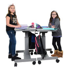 Luxor (STUDENT-C) Student Desk - Sit/Stand Desk with Height Adjustable Crank Handle-5