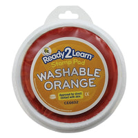 Centre Enterprises Jumbo Circular Washable Paint/Ink Pad, Orange, 6 Pack-Made with washable paint/ink, these pads are excellent for young children to use