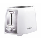 Brentwood Cool Touch 2-Slice Slotted Toaster - White-Extra Wide Slots for Variety of Breads