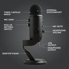 Logitech Blue Yeti Game Streaming Kit-PlayStation Compatible - Connect Yeti to your PS4 or PS5 for an instant audio upgrade