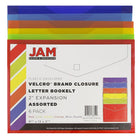 JAM Paper Plastic Envelopes with VELCRO Brand Closure, 2" Expansion, 9.75x13, Assorted Colors, 18 pack (218V2oliprysg)-Letter Size: 9.75 x 2.25 x 13 inches (2-inch expansion)