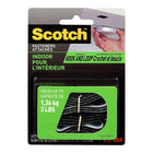 Scotch Indoor Fasteners, 3/4" x 18", Black, 1 Set Pack-Alternative closure to zippers, snaps and hooks