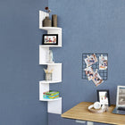 Vasagle Floating Corner Shelf - White-Included in the Box: 1x corner shelf, 1x instructions, 1x Accessory Bag