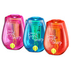 Bostitch Twist-n-Sharp Handheld Pencil Sharpener - Assorted Colours-Premium Ratchet Technology - Allows for comfortable and fast sharpening, unlike other pencil sharpeners