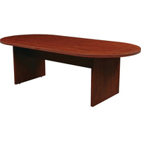 Office Star Napa Collection 95" Racetrack Conference Table, Cherry-Conference table features 1-1/2”-thick tops and legs