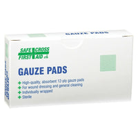 Safecross Gauze Pads 2" x 2" Sterile, 432 Pack (3763)-Style: Pad