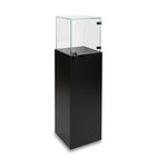 Can-Bramar Econo Line Exhibit Case Pedestal, 14" x 14" x 49.5"(H), Glass height 13.5", Black-14"x14"x49.5" pedestal display case, 8mm tempered glass top and sides, tempered glass door with lock . Comes pre-assembled. (EC-PD1414-B)