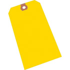 Advantag Plain Shipping Tags - #4 Size - 4-1/4 X 2-1/8" - Yellow - 1000 Pack-10 pt. uncoated tag stock with 1/4" hole