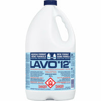Lavo Commercial Grade Bleach - 12% - 3.6L-Disinfecting bleach removes a variety of soils, bacteria, and viruses