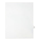 Mark Maker Legal Exhibit Index Tab White Single Tabs, 1/15th Cut, Letter Size, No Holes, Letter K, 25 Pack-White Single Tabs, 1/15th Cut
