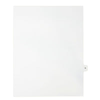 Mark Maker Legal Exhibit Index Tab White Single Tabs, 1/15th Cut, Letter Size, No Holes, Letter K, 25 Pack-White Single Tabs, 1/15th Cut