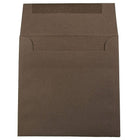 JAM Paper 6 x 6 Square Envelopes, Chocolate Brown Recycled, 100 Pack (234680g)-Size: 6" x 6"