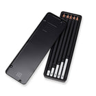 Moleskine Drawing Pencils Set - Graphite - 5 Pack-6B, 4B, 2B, HB Respire and H Chat design, all with quality graphite core