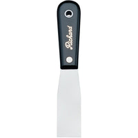 Richard Putty Knife Flexible, Steel Blade, 1-1/4" Wide, Polypropylene Handle - 12 Pack-Blade Length: 1-1/4"