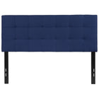 Flash Furniture Bedford Tufted Upholstered Full Size Headboard - Navy Fabric-Panel Headboard