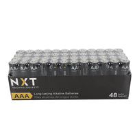 NXT Technologies AAA Alkaline Battery - 48 Pack-Battery Size: AAA Battery
