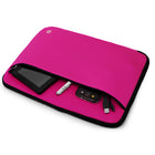 Vangoddy 15.6" Neoprene Laptop Sleeve - Pink-Slim-line design allows this case to be carried solo or fit in your favorite bag