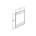 Azar Displays 11" x 7" Vertical Wall Mount Acrylic Sign Holder with Adhesive Tape, Clear, 10 Pack (122019)-Sign holder made of 0.100" thick acrylic