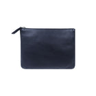 ASHLIN DESIGNER, BROOKE, Medium Leather Pouch, Natural Milled Cowhide, Navy Blue-It can perfectly insert your 8" tablet
