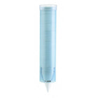 Medium Pull Trype Cup Dispenser Blue 4-10 oz. - Each-Self-adjusts to accommodate a wide range of medium flat-bottom and cone water cups