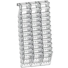 Azar Displays 38" x 19" 36-Pocket Bi-Fold Crystal Styrene Modular Wall Mount Display (252326)-Add components to mount onto slatwall