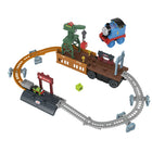 Thomas & Friends 2-in-1 Transforming Thomas Train Set - 24 Pieces-Large Annie and Clarabel cars transform to a Thomas & Friends push-along train and track set with large Thomas for die-cast engine storage