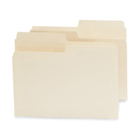 Smead SuperTab File Folders - Manila - Letter Size - 100 Pack-Letter Size