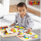 Melissa & Doug Wooden Pattern Blocks & Boards, 126/Pack (LCI29)-This item will be shipped from the U.S