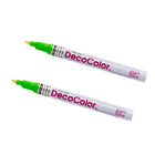 Marvy Uchida Fine-Line Opaque Paint Markers - Light Green - 2 Pack-Marker Tip: Fine Point