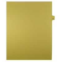 Mark Maker Legal Exhibit Index Tab Buff Single Tabs, 1/25th Cut, Letter Size, No Holes, Number 57, 25 Pack-Buff Single Tabs, 1/25th Cut